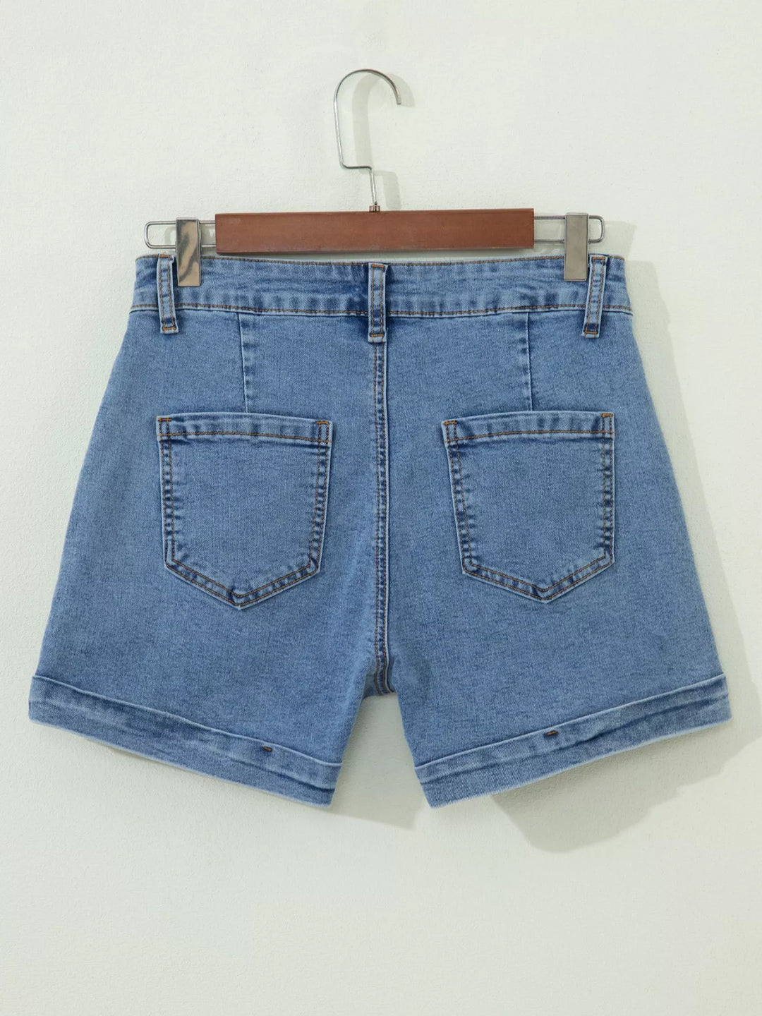 High-Waisted Denim Shorts