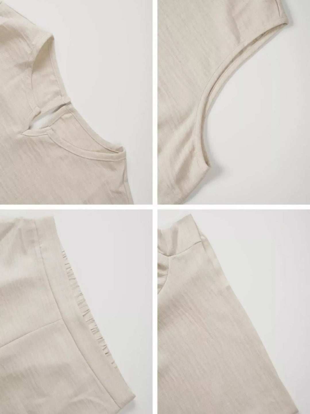 Sleeveless Top and Shorts Casual Set