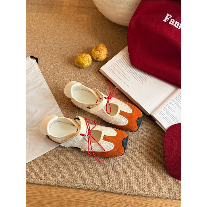 Fashionable Quirky Cute Sporty Functional Mary Jane Sandalsversatile Ballet Flats