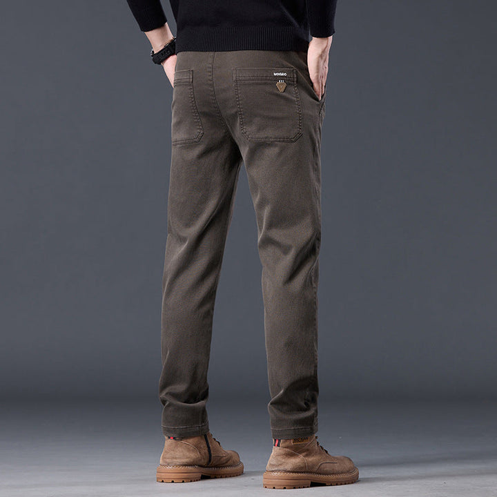 Spring And Autumn Loose-fitting Straight-leg Slim-fit Casual Trousers
