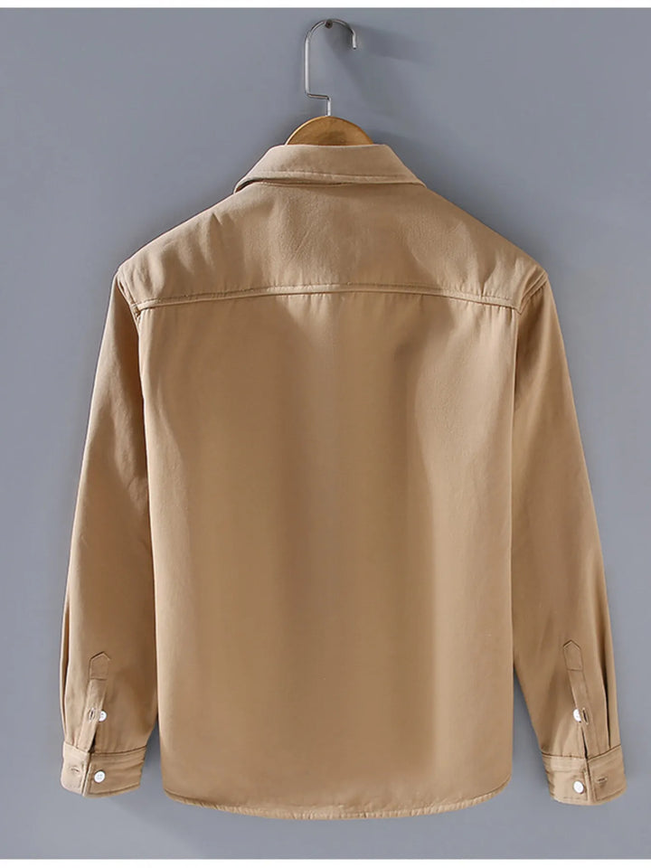 Men's Plus Size Button Up Long Sleeve Shirt