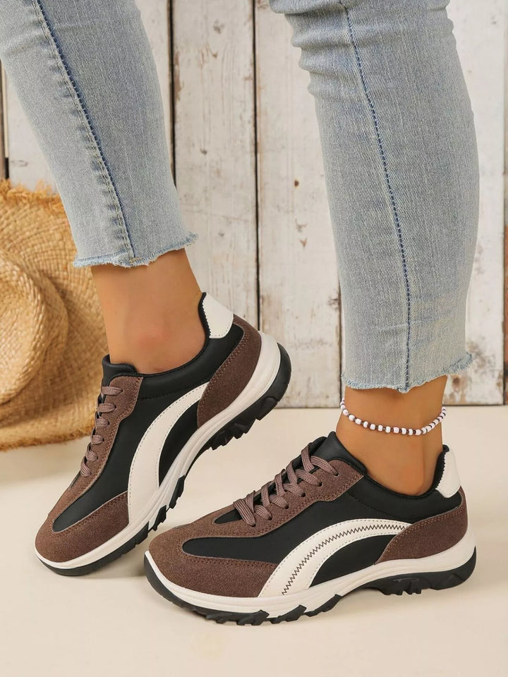 Contrast Lace Up Athletic