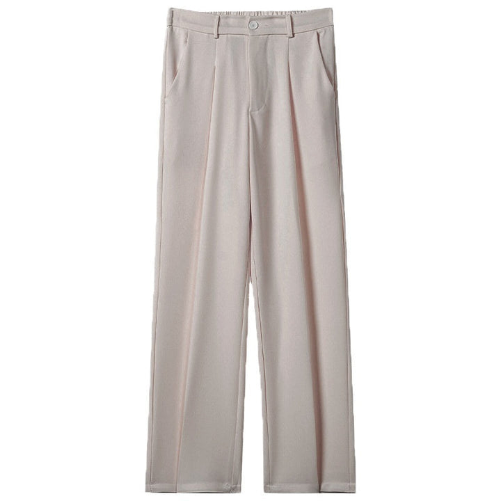 Men's Casual Draped Straight Suit Pants