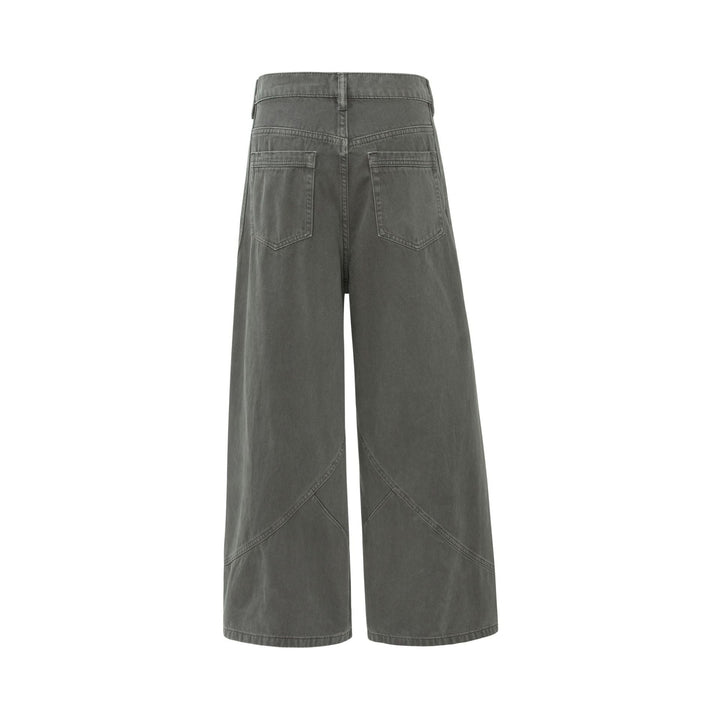 Vintage Mens Loose-fit Work Pants
