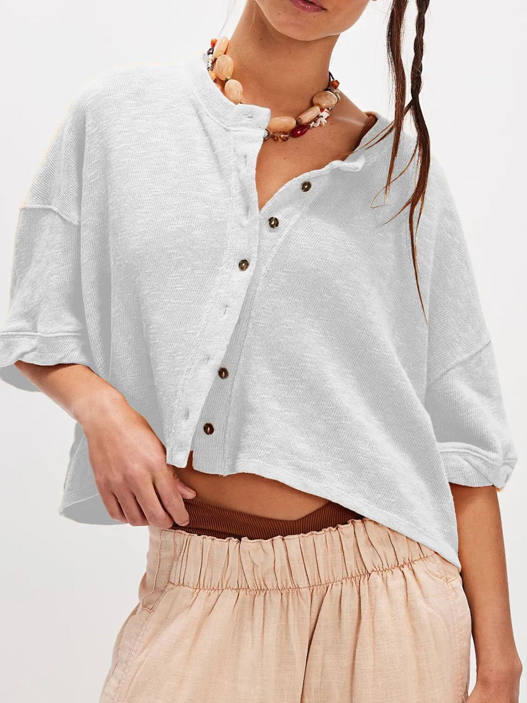 Button Down Half Sleeve Shirt
