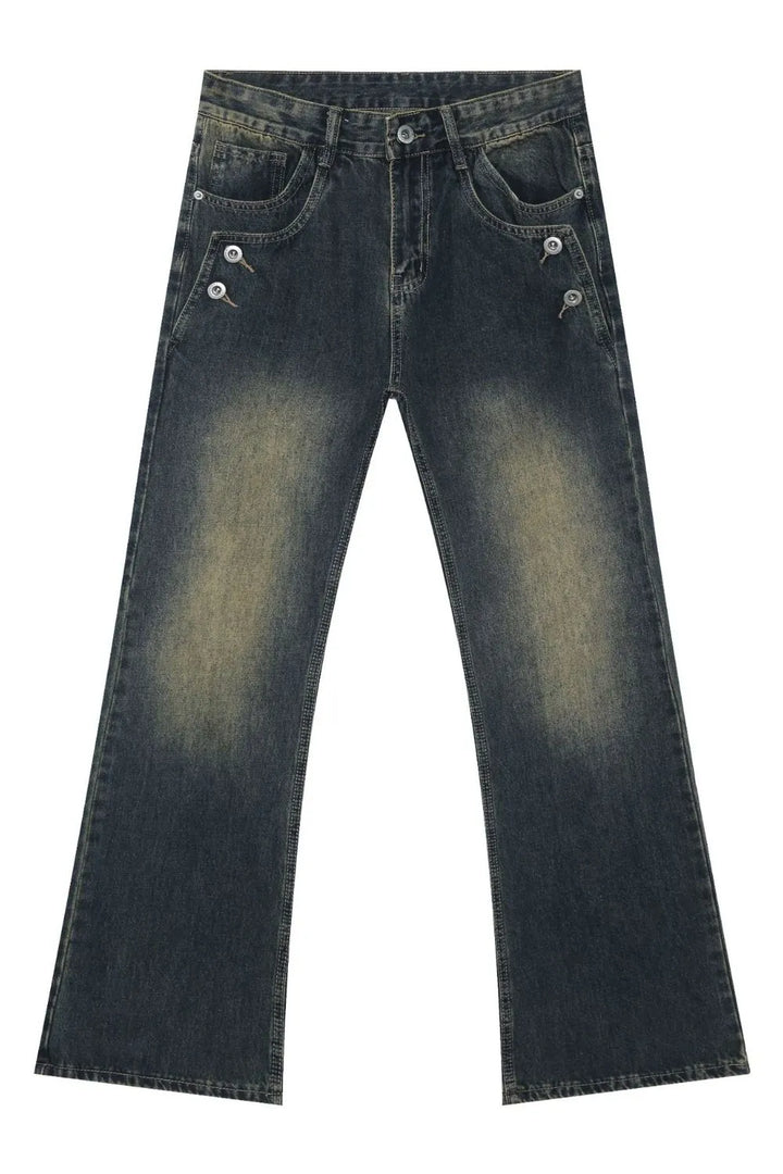Men's Bootcut Jeans with Pockets