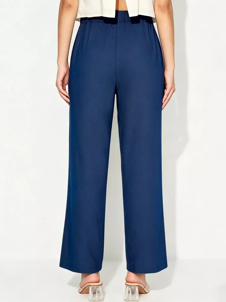 Tied Wide Leg Pants
