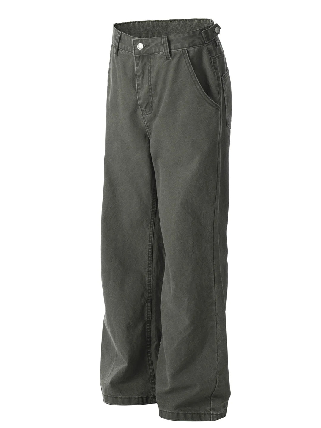 Men's Washed Wide Leg Jeans