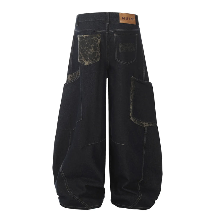 Men's Wide Leg Cargo Jeans