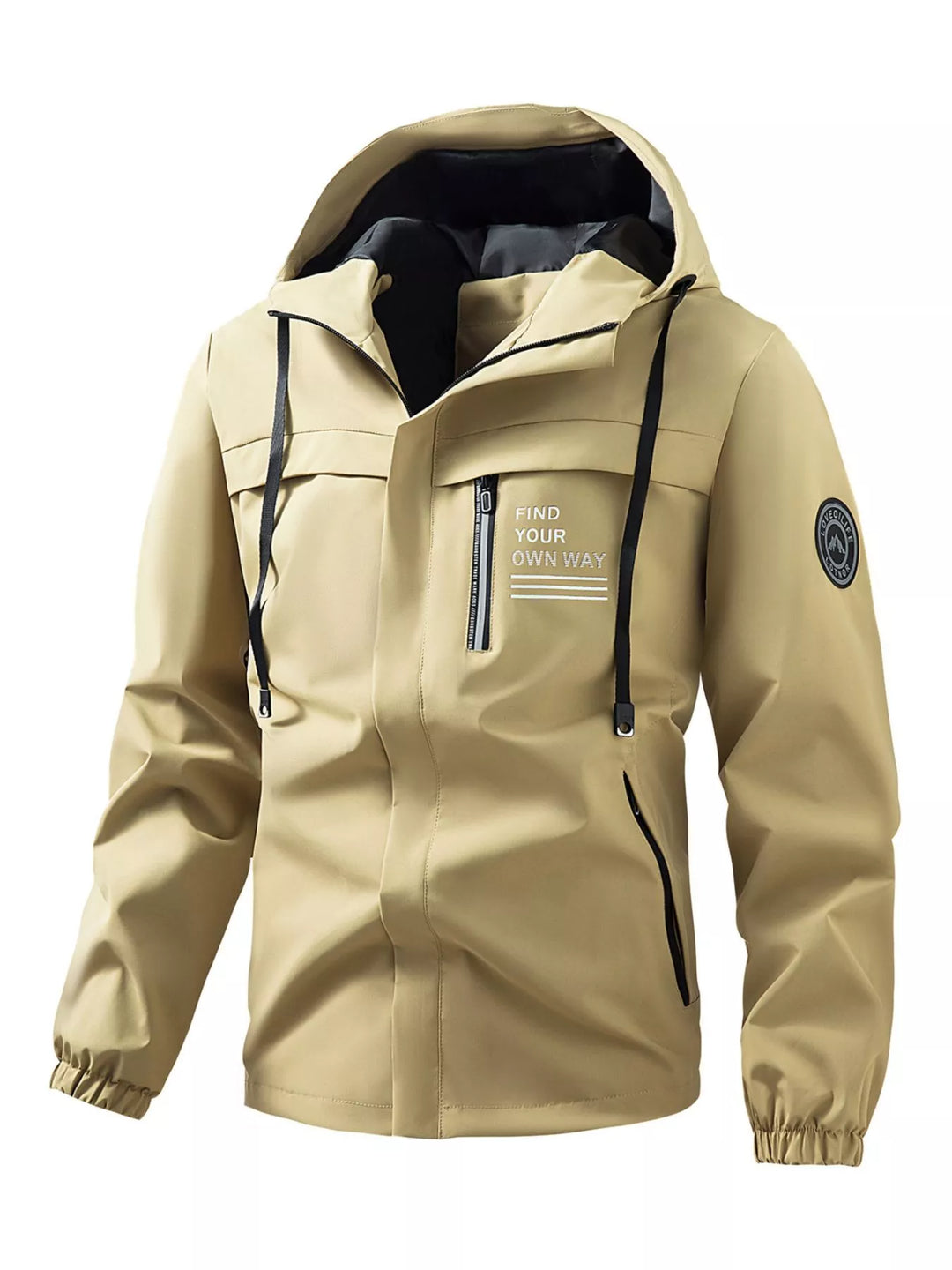 Men's Plus Size Hooded Outdoor Windproof Jacket