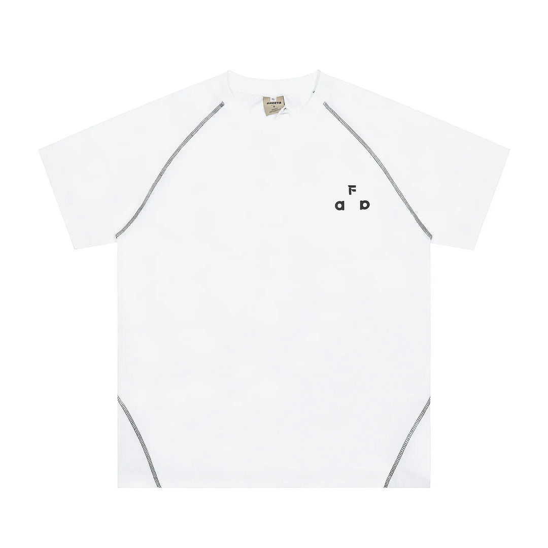 Men's Contrast Stitching Short Sleeve T-Shirt