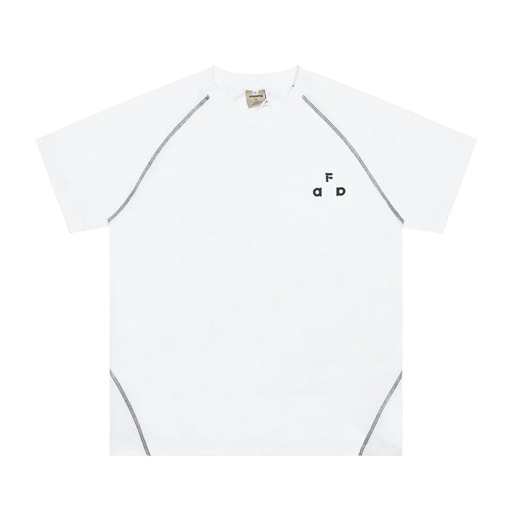 Men's Contrast Stitching Short Sleeve T-Shirt