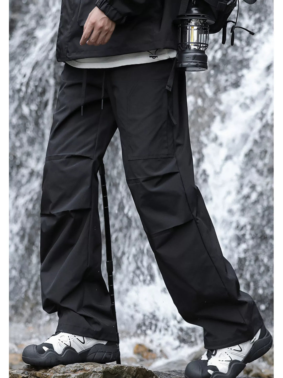 Men's Plus Size Loose Fit Multi-Pocket Cargo Pants
