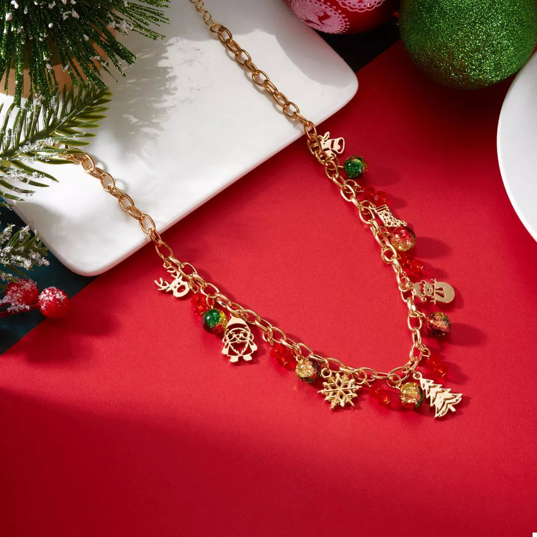 Christmas Themed Charm Necklace