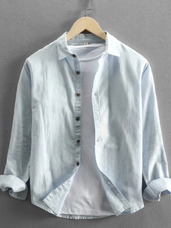 Men's Plus Size Button Up Long Sleeve Shirt