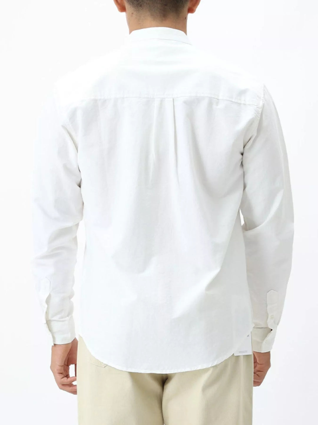 Men's Plus Size Casual Long Sleeve Shirt with Double Chest Pockets