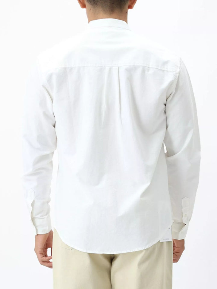 Men's Plus Size Casual Long Sleeve Shirt with Double Chest Pockets