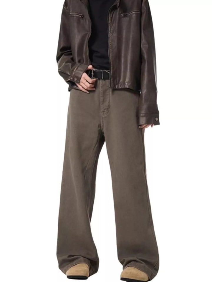 Men's Full Size Wide Leg Jeans Plus Size
