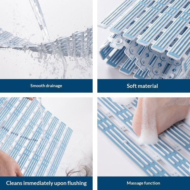 Bamboo-Strand Drainage Bathroom Non-Slip Mat