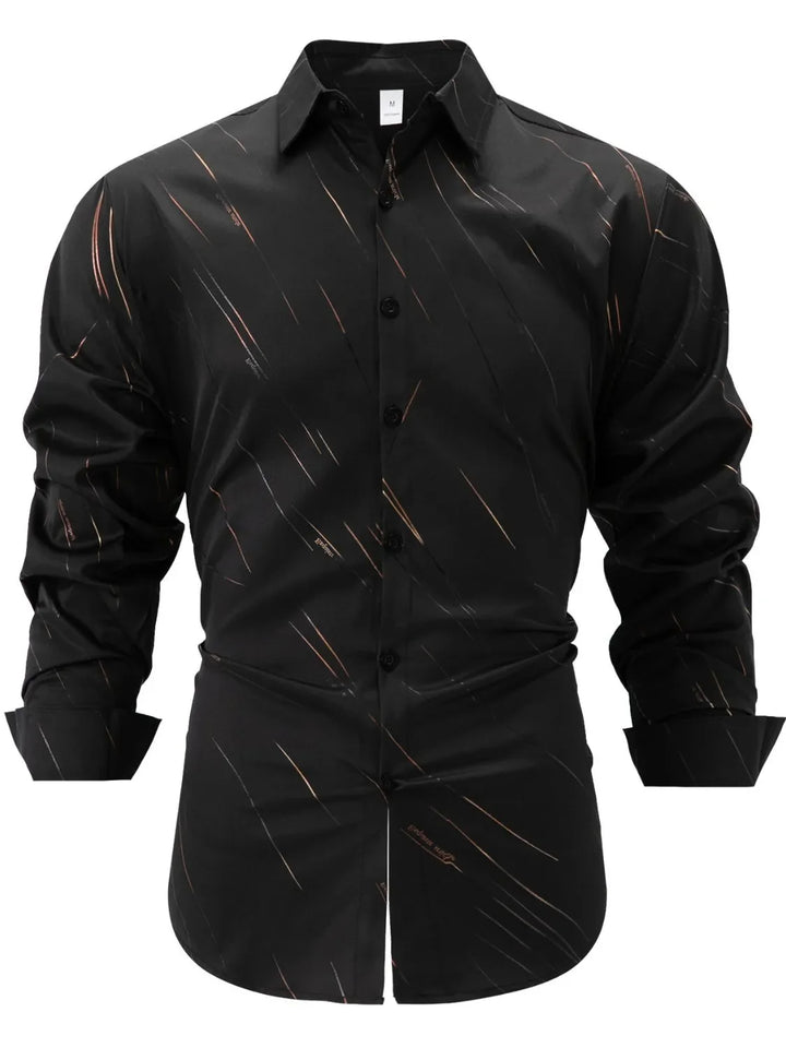 Men's Full Size Button Up Long Sleeve Shirt Plus Size