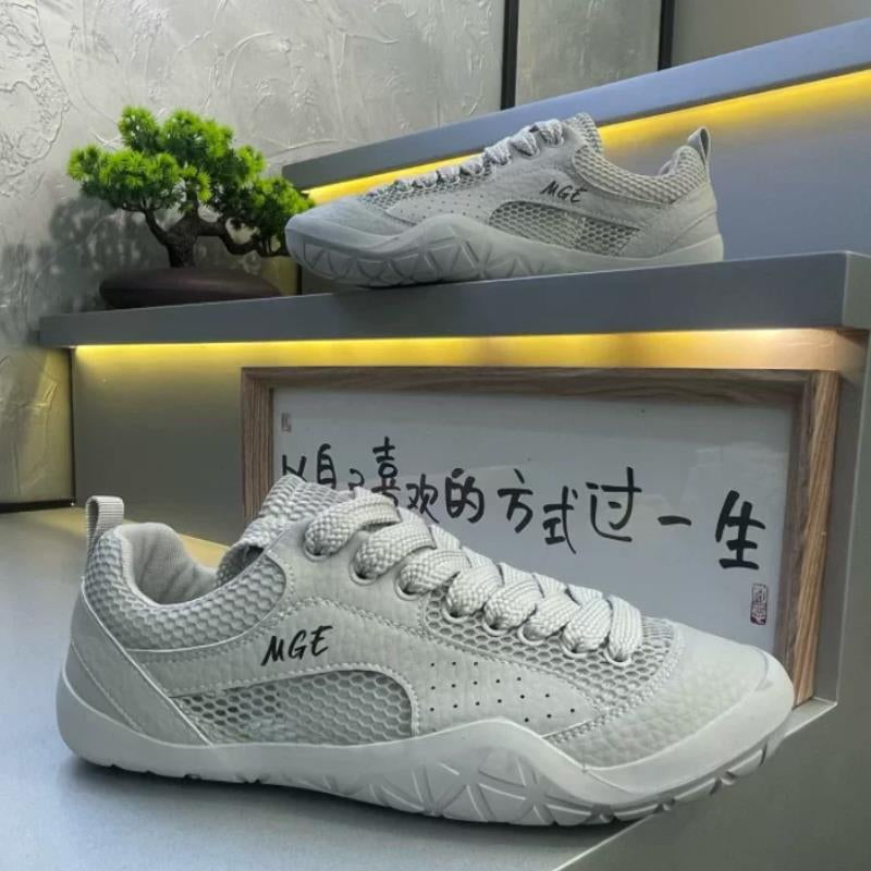 Designer Style 2026 Summer & Autumn Big Eye Mesh Workwear Outdoor Breathable Cortez Shoes, Korean Runway Fashion Sneakers For Men