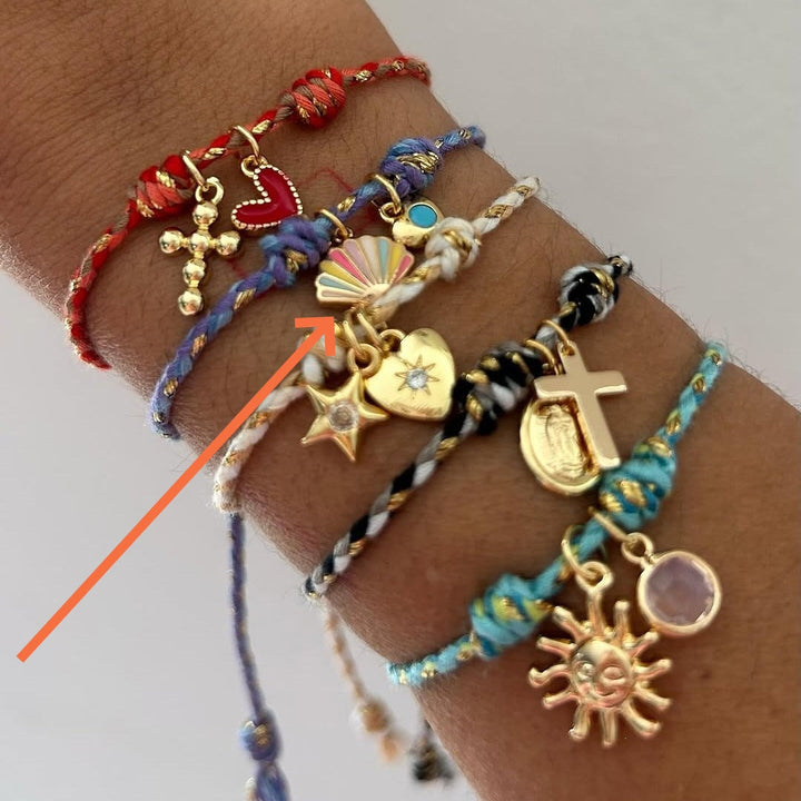 Multilayer Stacked Bracelet Womens Stretchy Beach Bracelet