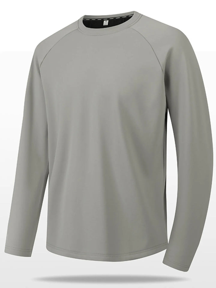 Men's Plus Size Round Neck Raglan Sleeve T-Shirt
