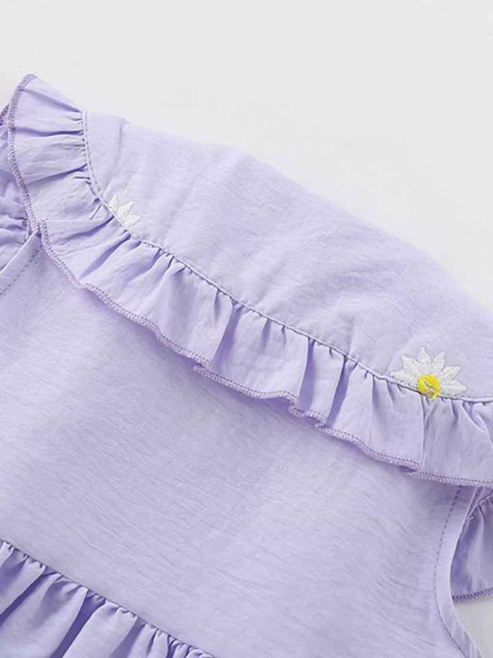 Children's Daisy Peter Pan Collar Sleeveless Dress