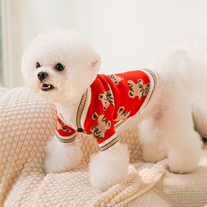 Pet Dogs Simple Warm Knitted Sweater