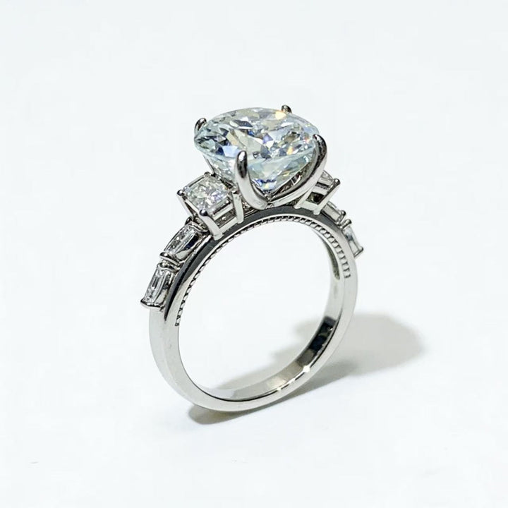 8 Carat Moissanite 925 Sterling Silver Ring