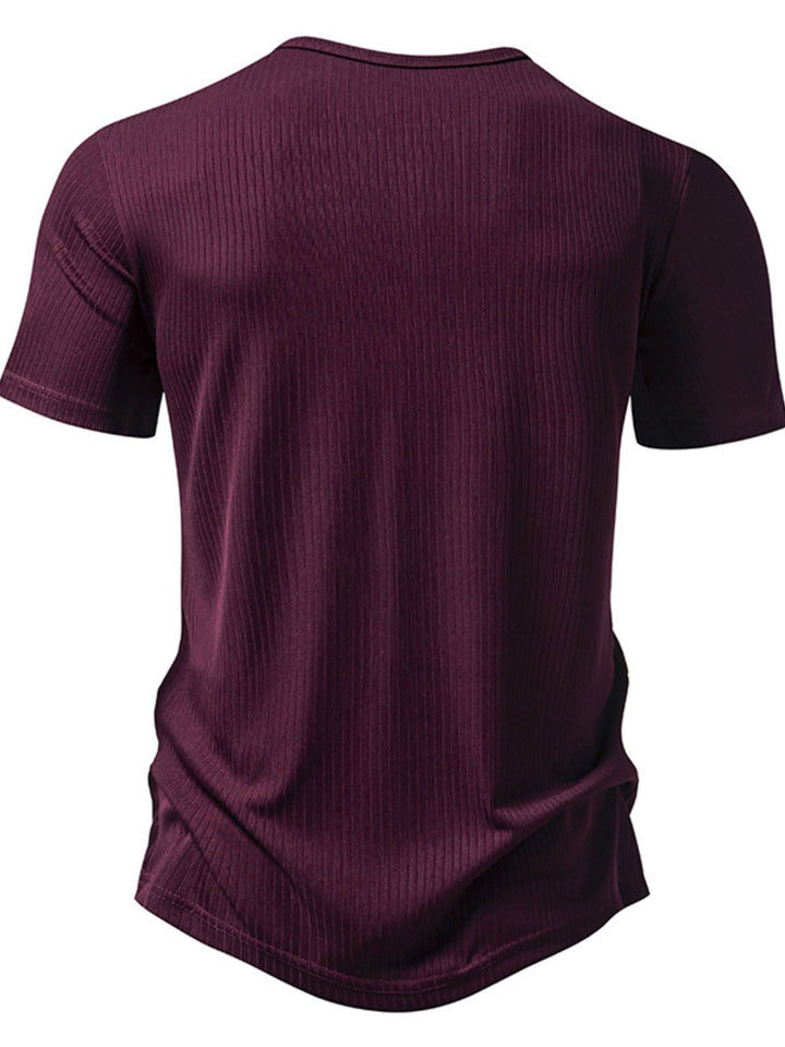 Men's Button Detail Short Sleeve T-Shirt