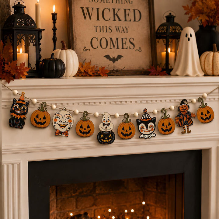 Halloween Pumpkin Cat Hanging Decoration