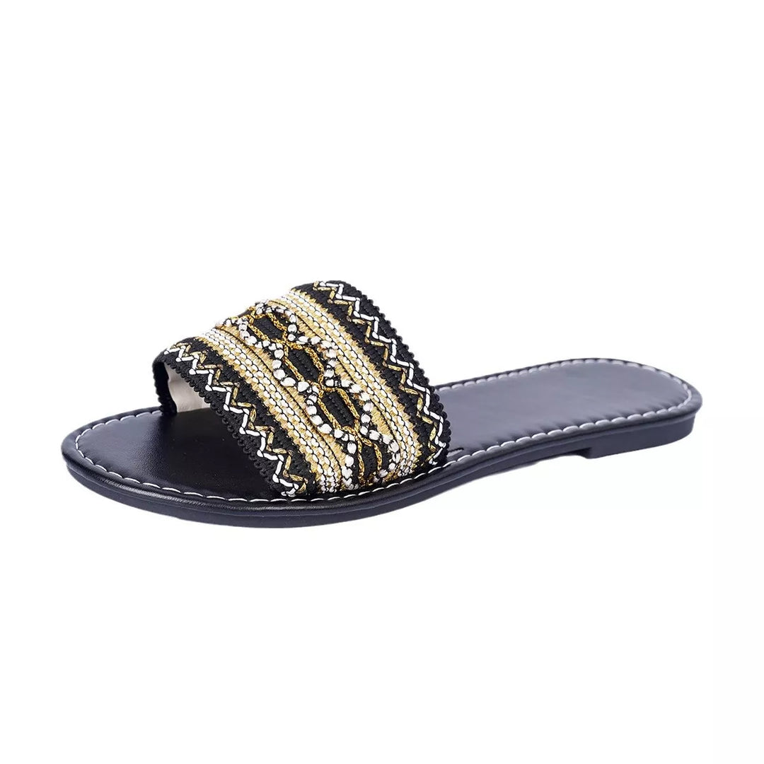 Open Toe Flat Sandals
