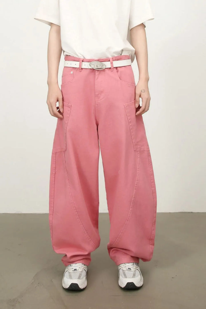 Men's Mid Rise Wide Leg Jeans