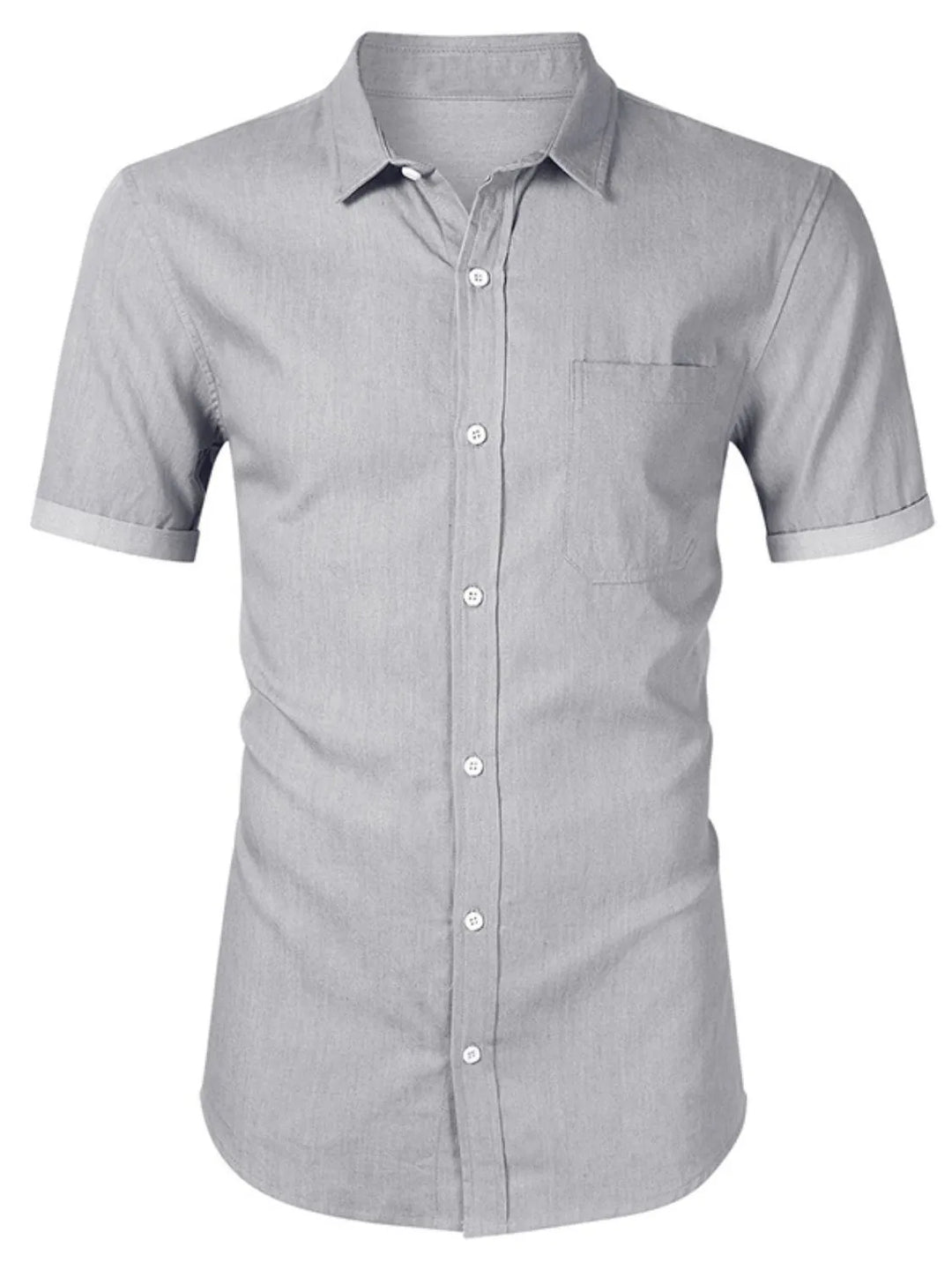 Men's Button Up Short Sleeve Shirt