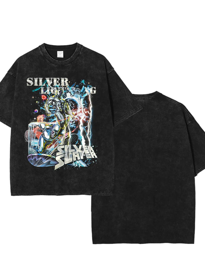 Men's Graphic Round Neck Short Sleeve T-Shirt