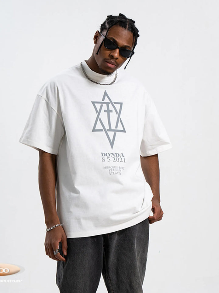 Men's Graphic Round Neck Half Sleeve T-Shirt