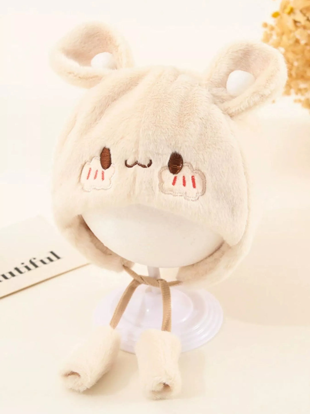 Children's Cute Bear Ear Plush Hat