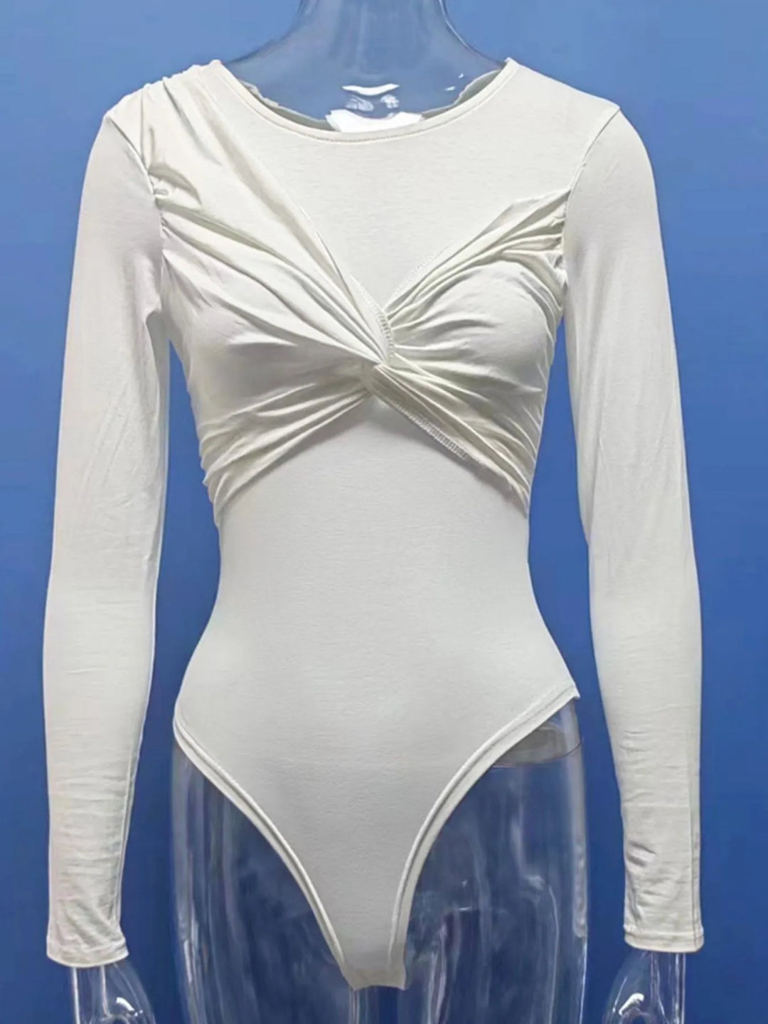 Twist Front Long Sleeve Bodysuit