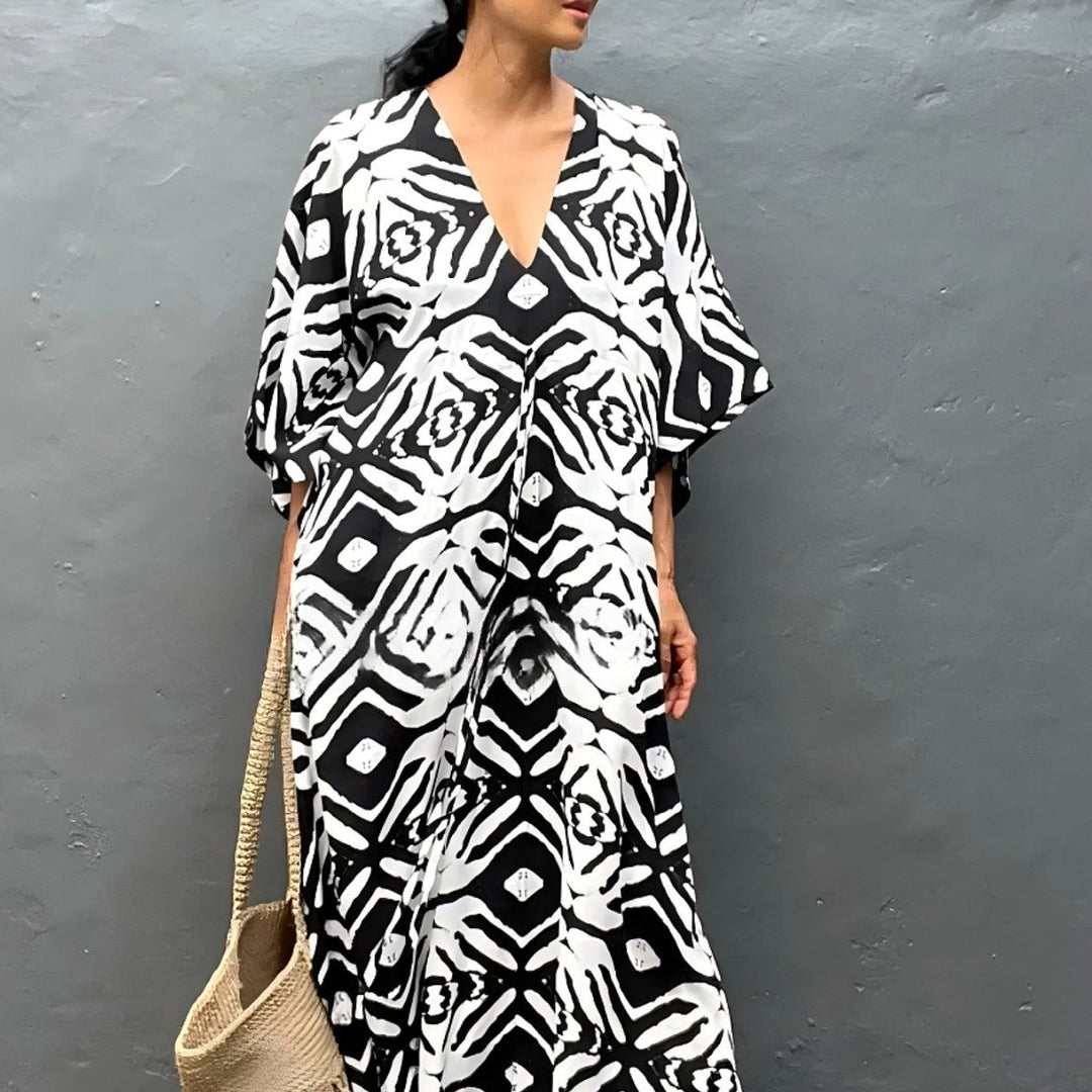 Drawstring Beach Cover-up Sun Protection Clothing Blouse