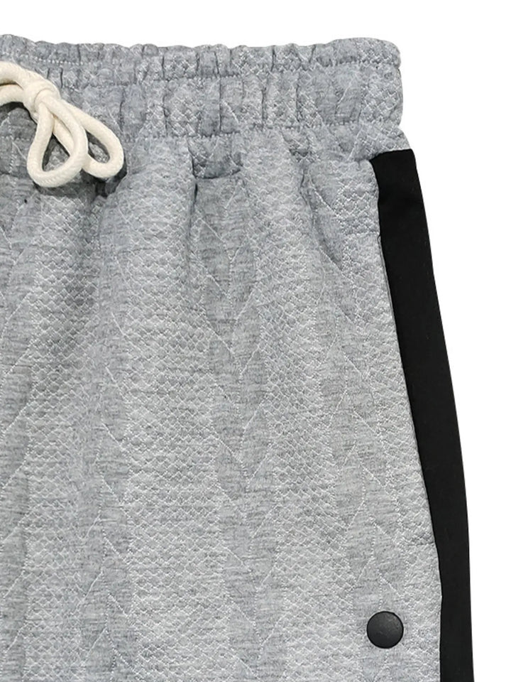 Men's Full Size Textured Drawstring Pants Plus Size
