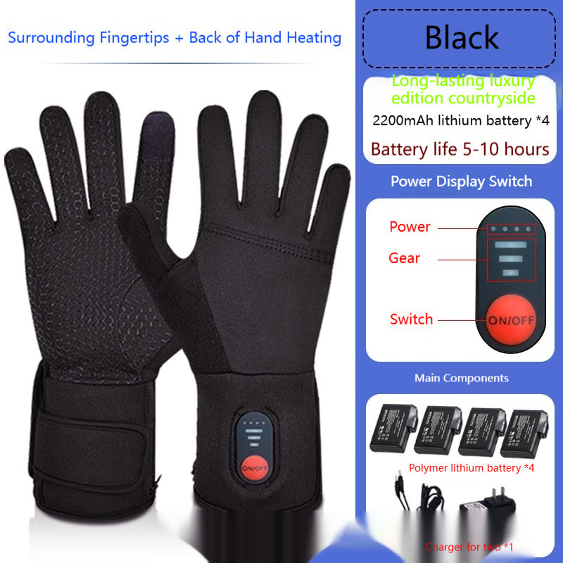 Outdoor Mountaineering Rechargeable Heated Gloves