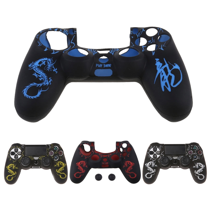 Laser Camouflage Silicone Rubber Sleeve Dragon Pattern Protective Sleeve