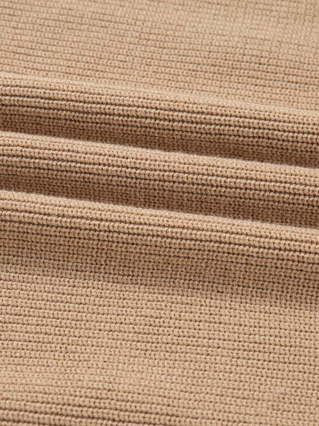 Pearl Embellished Keyhole Ribbed Sweater Dress