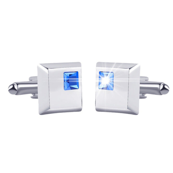 Alloy Spot Drill Fashion Men's Square Cufflinks