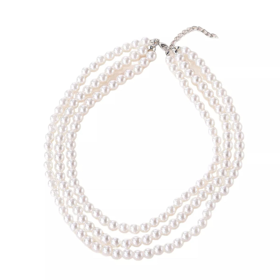 Three-Layered Pearl Necklace
