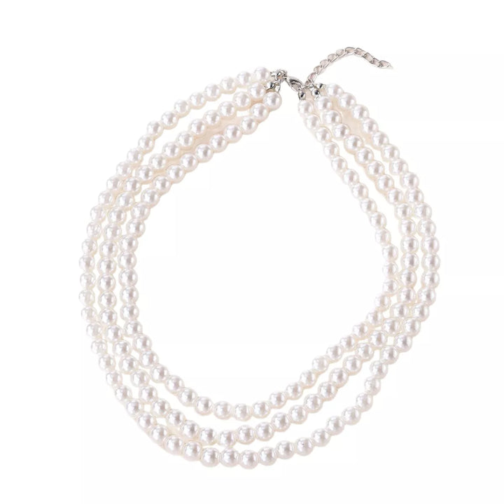 Three-Layered Pearl Necklace