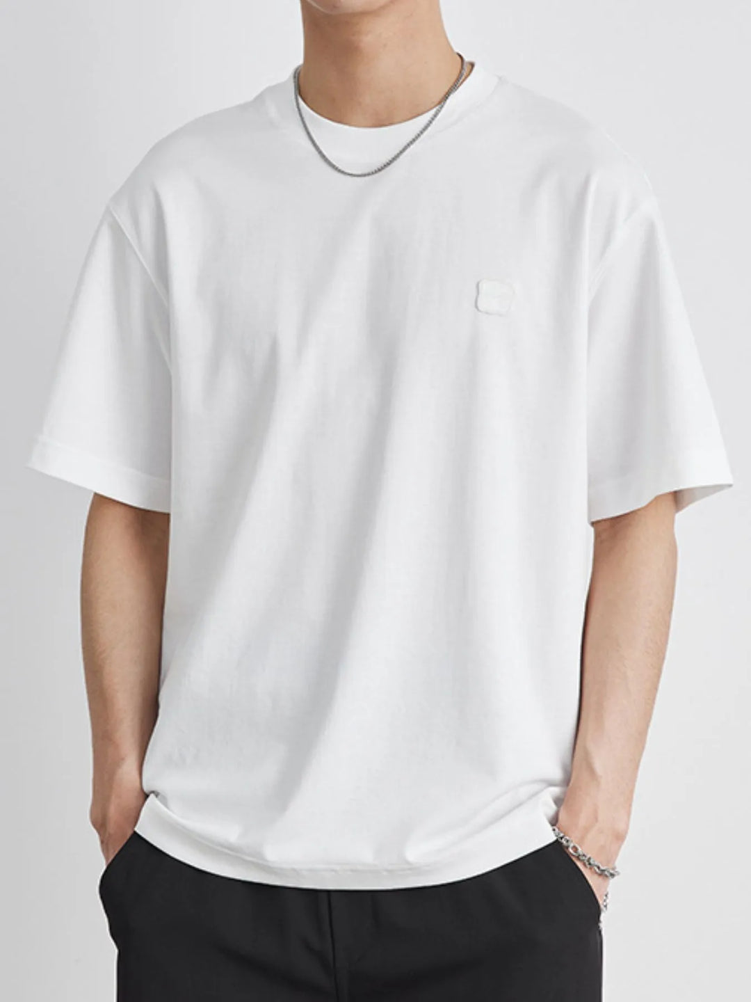 Men's Plus Size Round Neck Short Sleeve T-Shirt