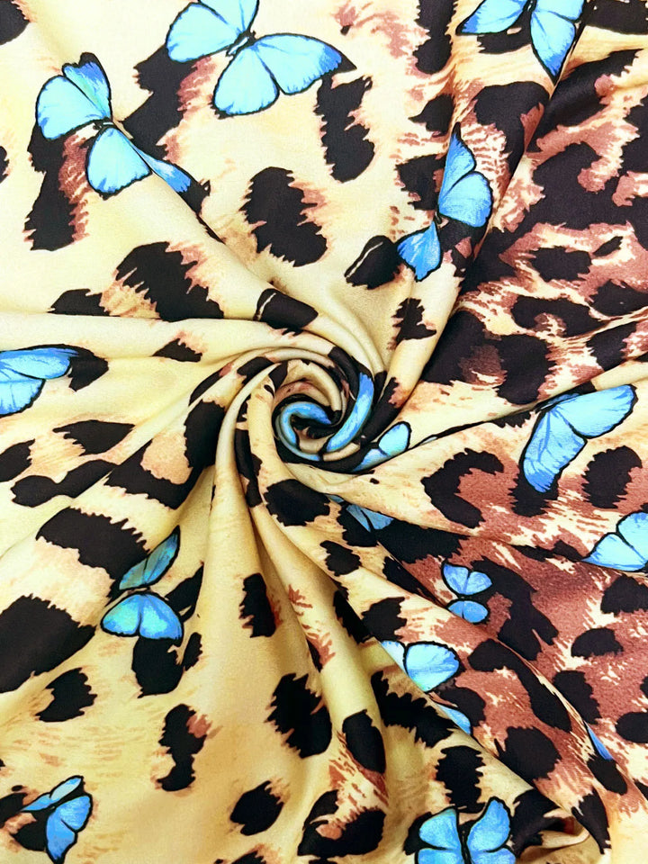 Leopard Print Butterfly Mini Cami Dress