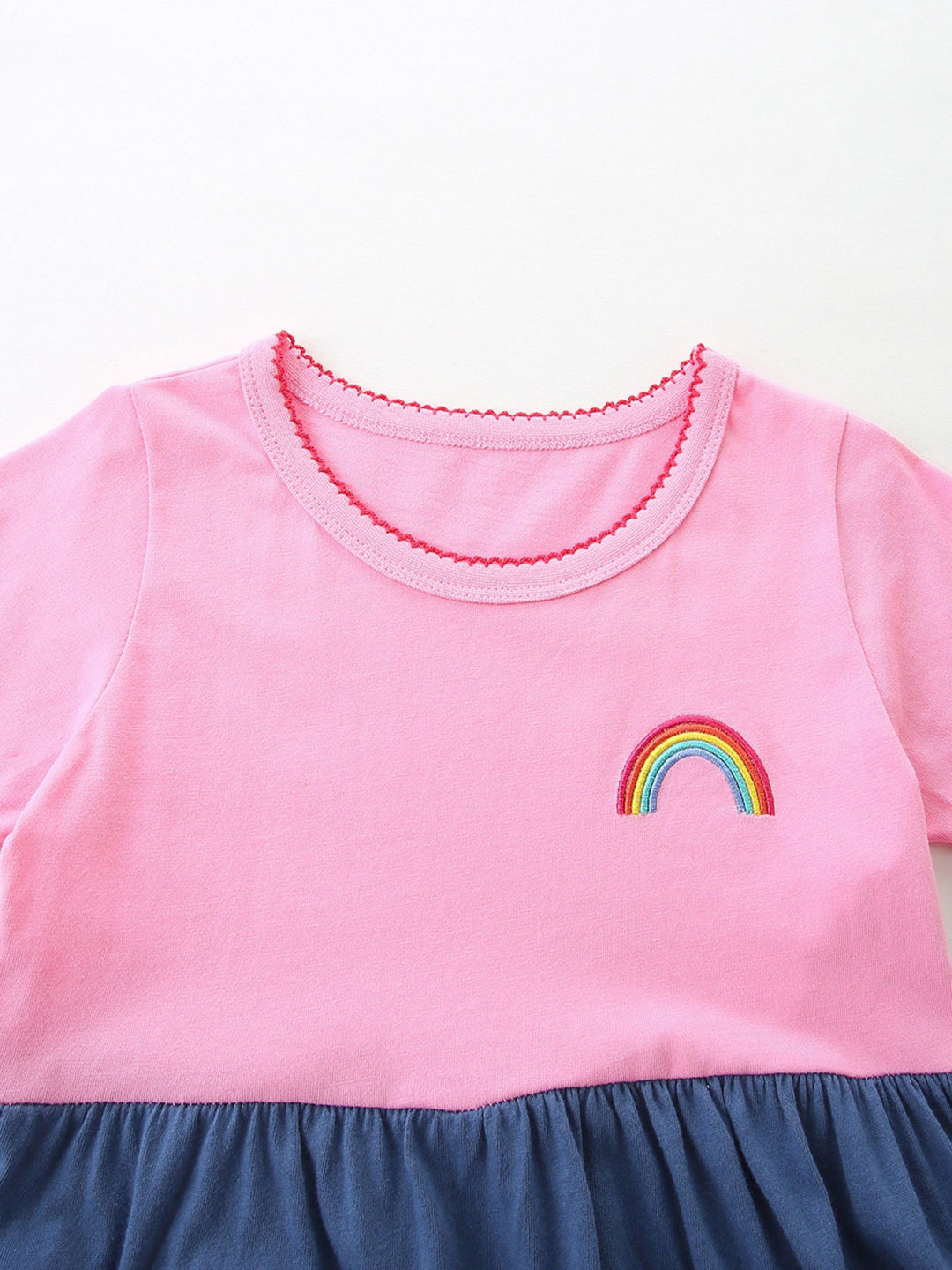 Children's Heart Embroidered Casual Dress